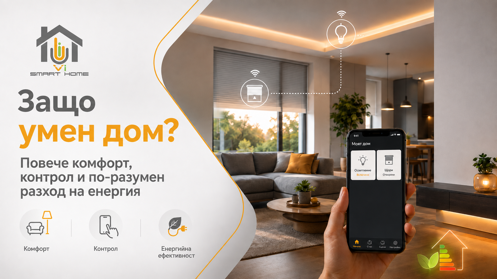 Защо умен дом? Повече комфорт, контрол и по-разумен разход на енергия