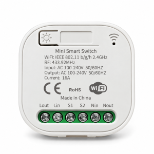WiFi + RF 433MHz смарт реле 16A за кинетичен безжичен ключ